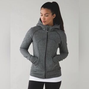 Lululemon 🍋 Scuba Full Zip Hoodie Heathered Gray Size 4